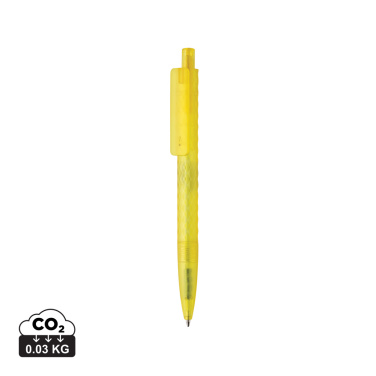 Logo trade promotional merchandise image of: X3 GRS recycled PC plastic pen frosted