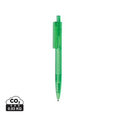 Logo trade promotional giveaways picture of: X3 GRS recycled PC plastic pen frosted