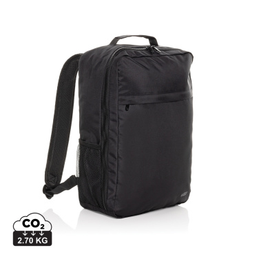 Logo trade promotional merchandise image of: Swiss Peak Aware™ RPET Essential 15.6 inch laptop backpack