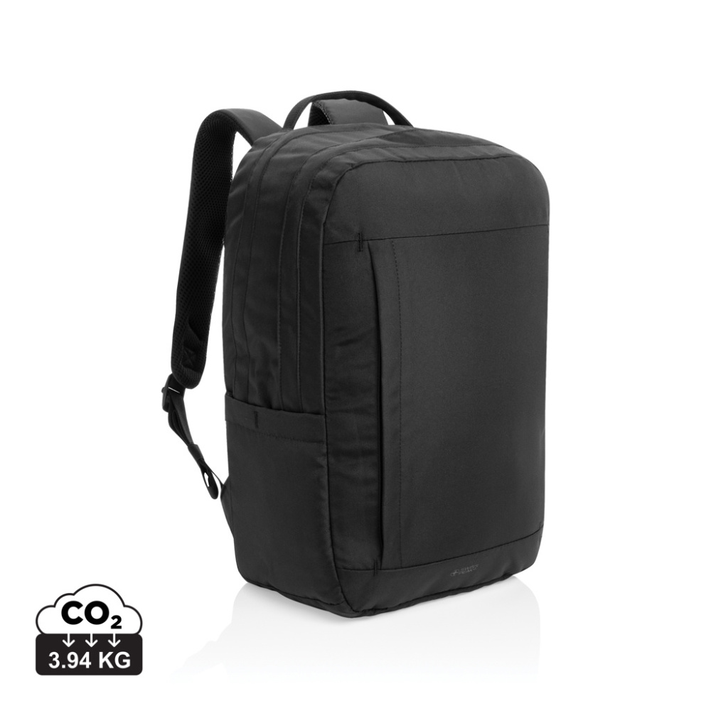 Logotrade promotional merchandise photo of: SP Aware™ RPET Edin 100% recycled 15.6 inch laptop backpack