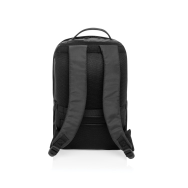 Logo trade promotional merchandise image of: SP Aware™ RPET Edin 100% recycled 15.6 inch laptop backpack