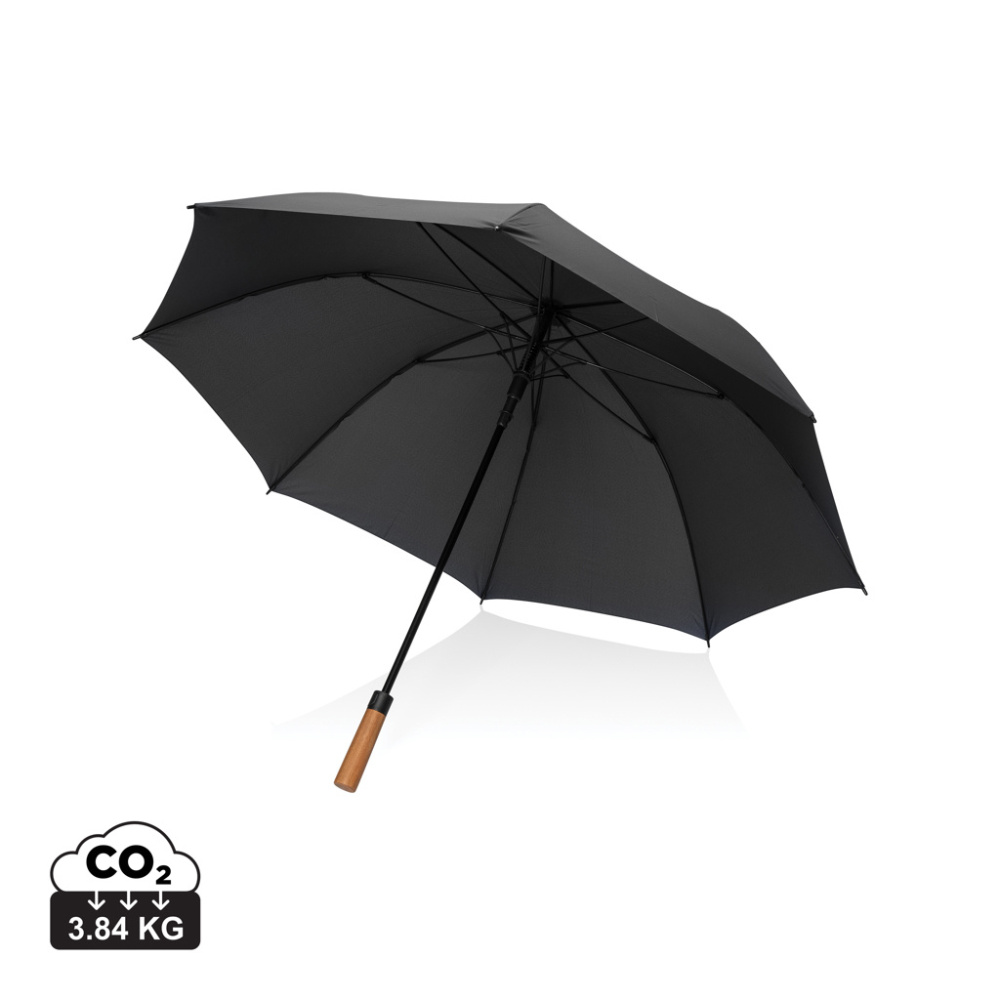 Logo trade corporate gifts picture of: Tony  Aware™ RPET 30 inch acacia auto open umbrella