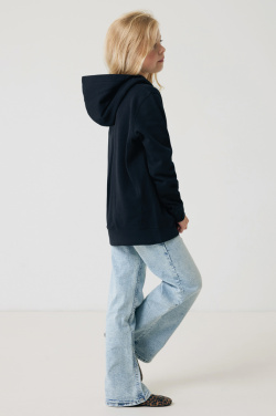 Logo trade promotional item photo of: Iqoniq Yengo kids recycled cotton hoodie with sidepockets