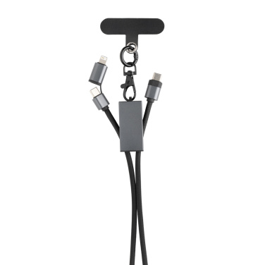 Logotrade corporate gift image of: Terra RCS recycled PET phone cord with dual charge cable