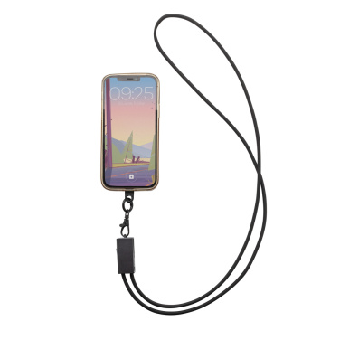 Logo trade promotional merchandise photo of: Terra RCS recycled PET phone cord with dual charge cable