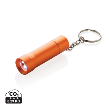 Logotrade corporate gift image of: Flash RCS recycled aluminium keychain torch