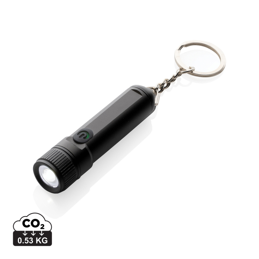 Logo trade promotional gift photo of: Gear X rechargeable ultra bright keychain torch