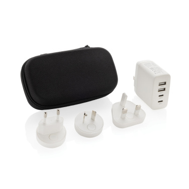 Logo trade advertising products picture of: TravelCharge Pro RCS rplastic travel charger with USB C