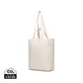 VINGA Hilo AWARE™ recycled canvas zip tote, off white