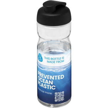 Logo trade promotional merchandise photo of: H2O Active® Eco Base 650 ml flip lid sport bottle