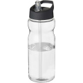 H2O Active® Eco Base 650 ml spout lid sport bottle, Transparent / Solid black