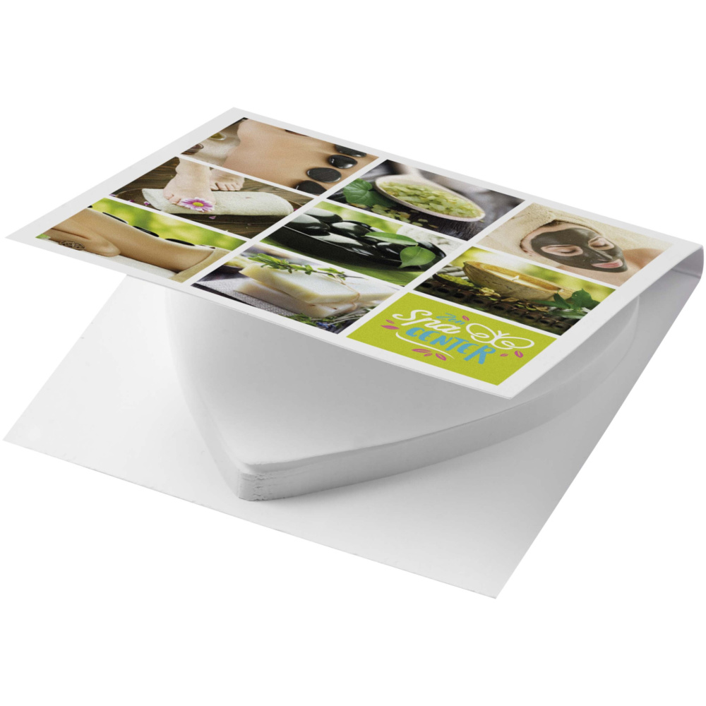 Logotrade promotional item image of: Sticky-Mate® soft cover heart-shaped sticky notes