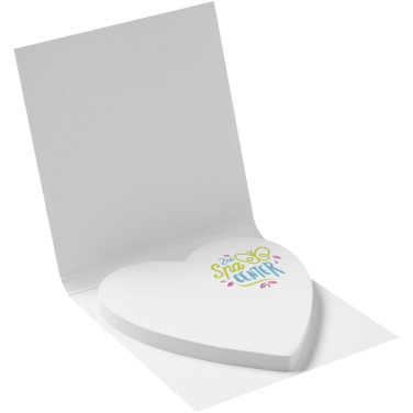 Logotrade promotional products photo of: Sticky-Mate® soft cover heart-shaped sticky notes