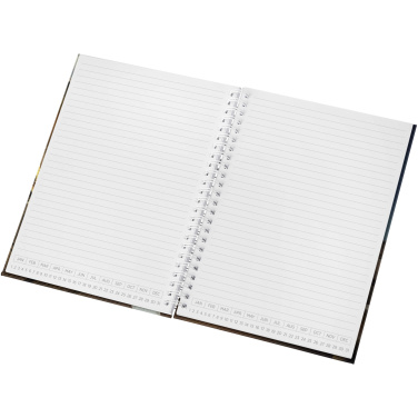 Logo trade corporate gifts picture of: Desk-Mate® A5 hard cover undated diary