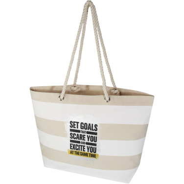 Logotrade promotional product picture of: Florida 270 g/m² GRS recycled beach tote bag 18L