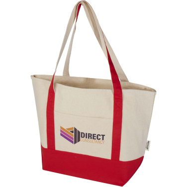 Logo trade promotional products image of: Sam 320 g/m² GRS recycled cotton tote bag