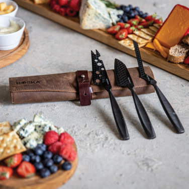 Logotrade advertising products photo of: BOSKA Cheese Knife Set Monaco+ Black