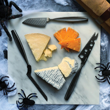 Logo trade promotional gift photo of: BOSKA Cheese Knife Set Monaco+ Black