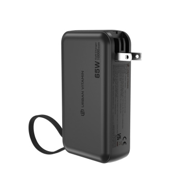 Logo trade promotional giveaways image of: Urban Vitamin Eureka hybrid GANcharger 10000mah powerbank65W