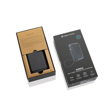 Logotrade promotional item image of: Urban Vitamin Eureka hybrid GANcharger 10000mah powerbank65W