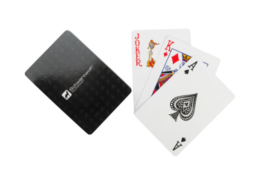 Logo trade corporate gift photo of: Set of playing cards and dice MURRAY Schwarzwolf