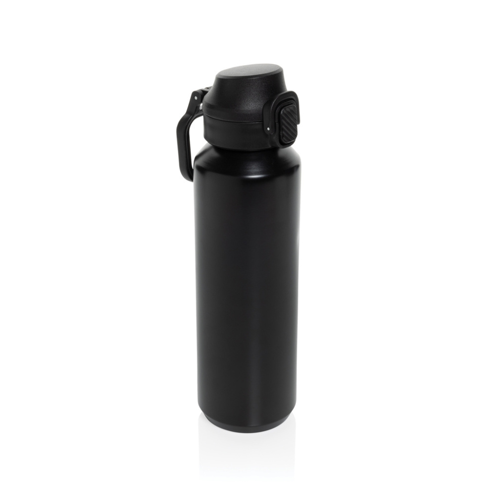 Logotrade promotional item picture of: Via RCS Re-steel lockable sport bottle 600ML