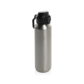 Via RCS Re-steel lockable sport bottle 600ML, silver