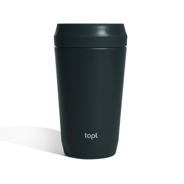 Logo trade promotional items picture of: Topl Recycled Steel To Go Tumbler Patented 360 Lid 354ml