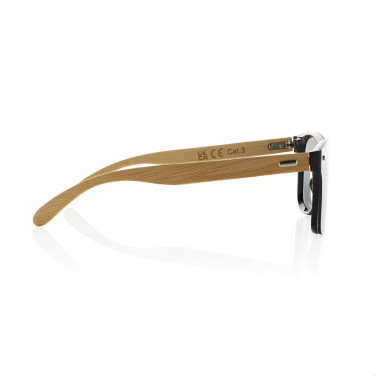 Logotrade promotional merchandise picture of: Prism RCS recycled plastic sunglasses with bamboo frame