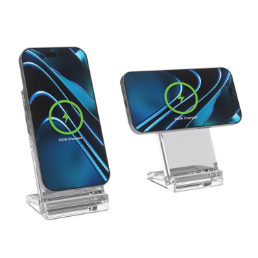 Logo trade business gifts image of: Magcharge 15W magnetic wireless charging stand