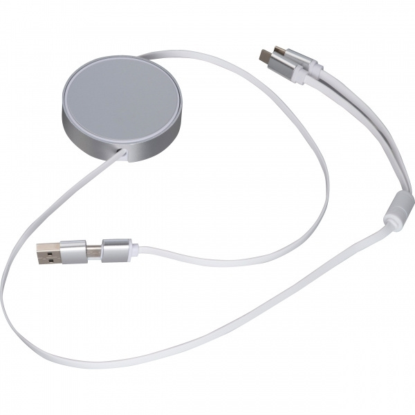 Logotrade promotional product picture of: Charging cable made from recycled aluminum Ostend