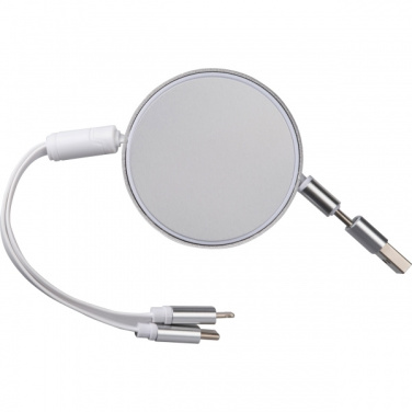 Logo trade business gift photo of: Charging cable made from recycled aluminum Ostend