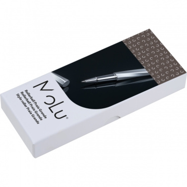 Logo trade corporate gifts picture of: MoLu brass rollerball Praia Grande