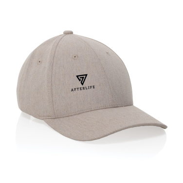 Logotrade advertising products photo of: Milo AWARE™ recycled heather 6 panel cap 200gr