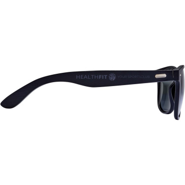 Logo trade promotional merchandise image of: Arlo bamboo sunglasses with black coating