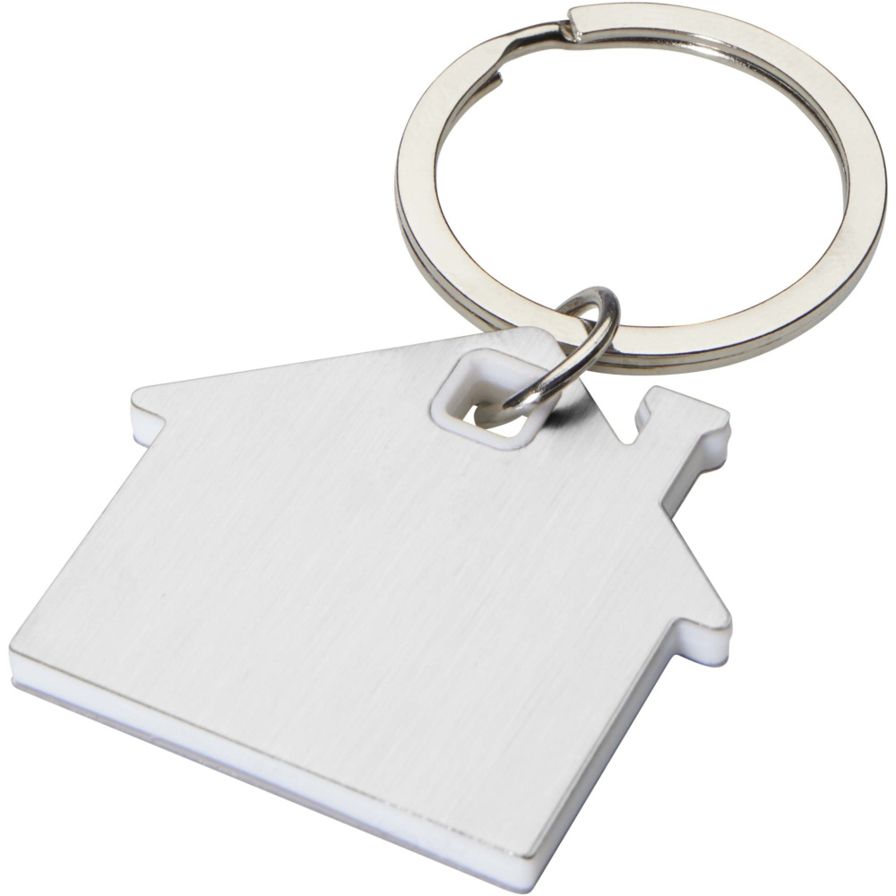 Logo trade advertising products picture of: Nook house-shaped keychain