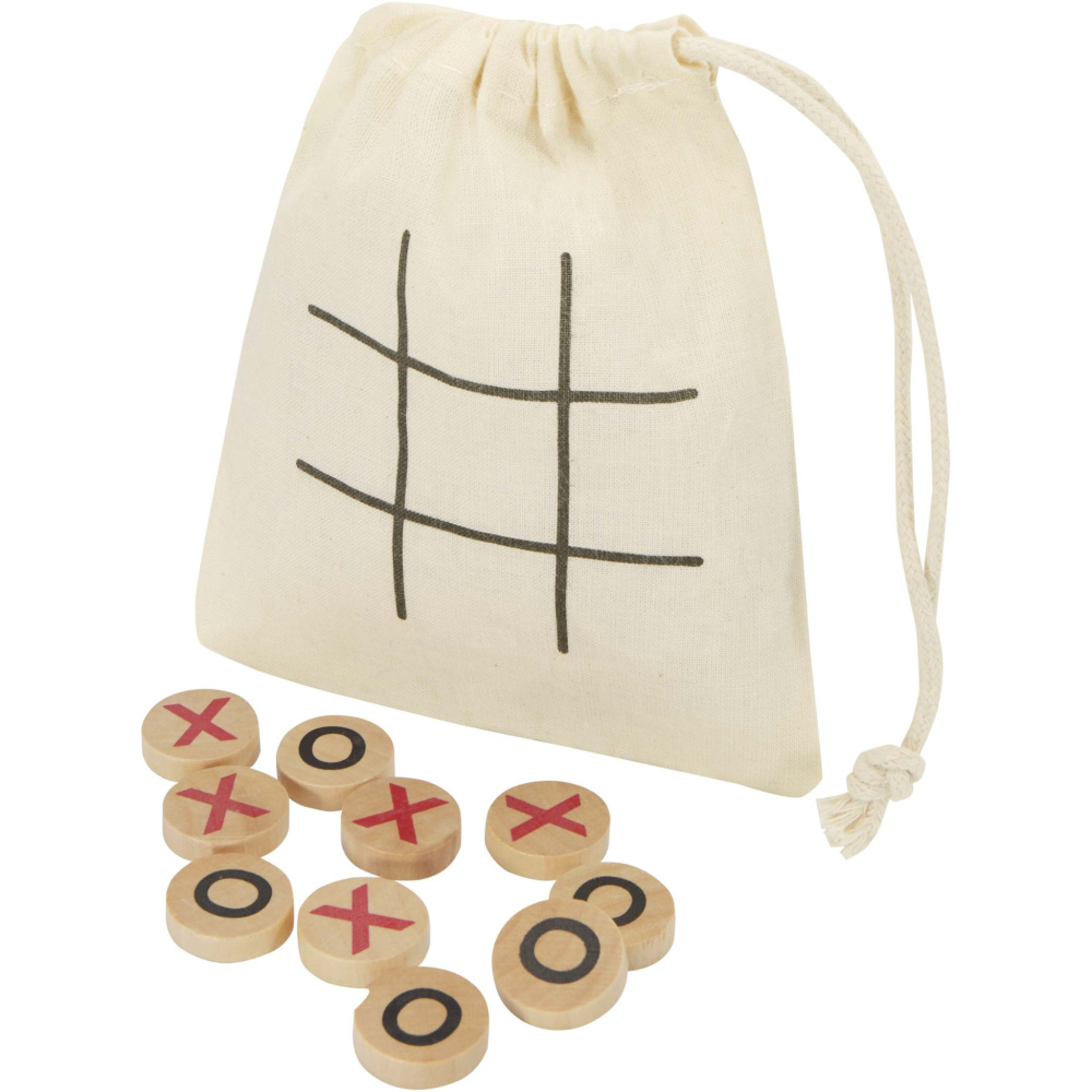 Logo trade corporate gifts picture of: Whorl wooden tic, tac, toe game