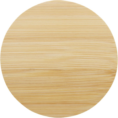 Logo trade advertising products image of: Lenora 250 ml glass cup with bamboo lid