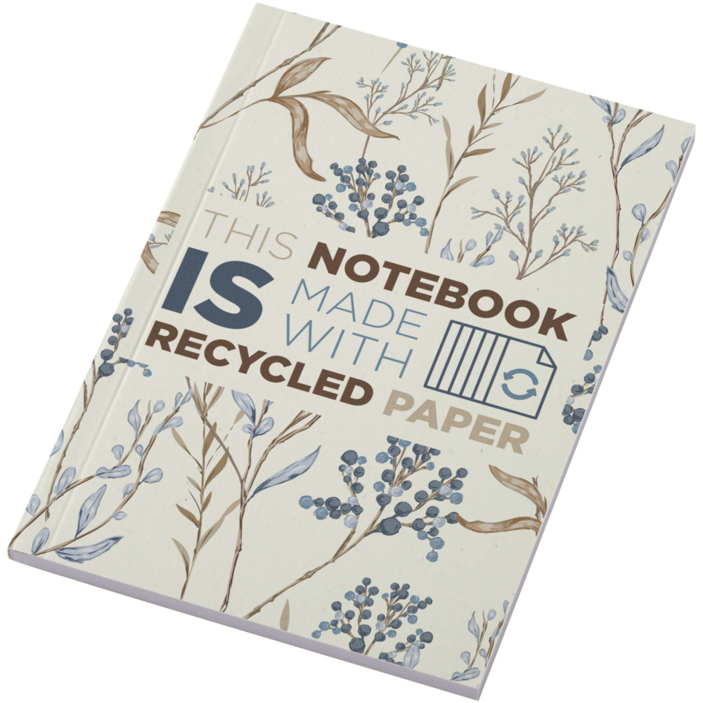 Logo trade corporate gifts picture of: Novella Austen A6 recycled soft cover notebook - 50 sheets