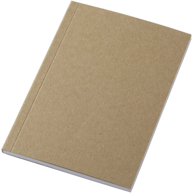 Logo trade promotional gifts picture of: Novella Austen A6 recycled soft cover kraft notebook - 50 sheets