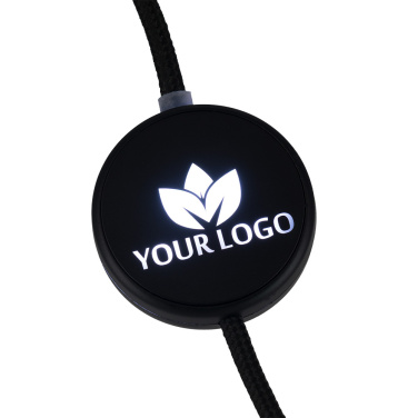 Logo trade promotional merchandise picture of: Cable 4in1 with illuminated logo - LH-ZM02