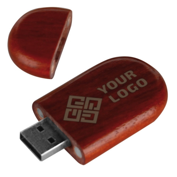 Logotrade corporate gift image of: Wooden USB stick