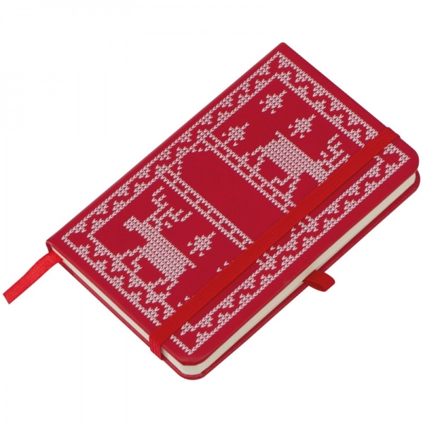 Logo trade promotional merchandise photo of: A6 Notebook with Christmas design