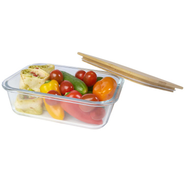 Logo trade corporate gifts picture of: Roby glass lunch box with bamboo lid
