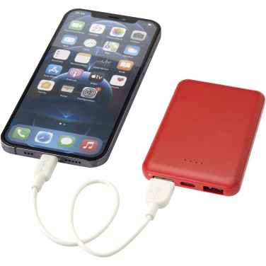 Logo trade promotional gifts picture of: Asama 5000 mAh Type-C recycled plastic power bank