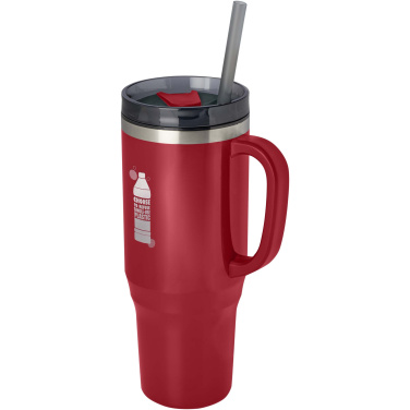 Logo trade business gift photo of: Melbourne 1200 ml RCS certified insulated tumbler with straw