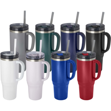 Logotrade advertising products photo of: Melbourne 1200 ml RCS certified insulated tumbler with straw