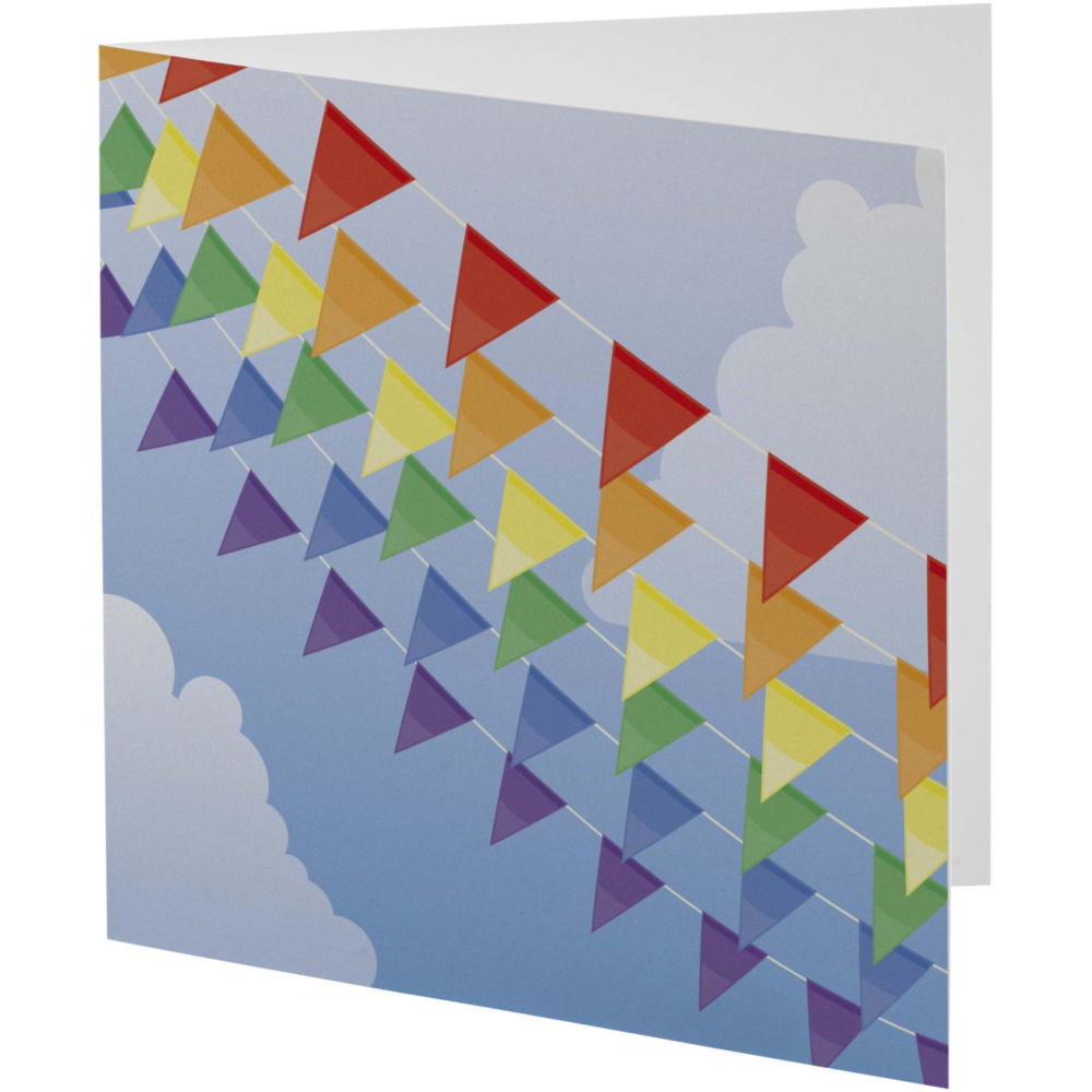 Logo trade advertising product photo of: Herald square greeting card