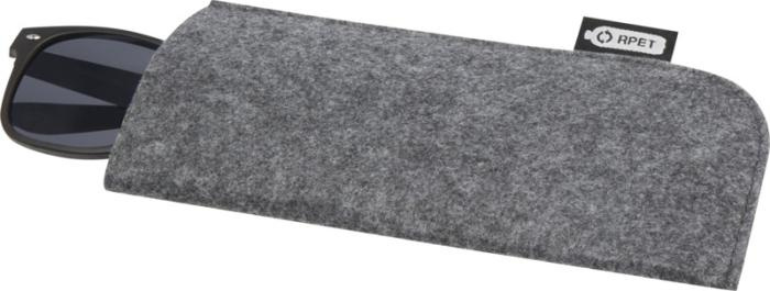 Logotrade promotional item picture of: Felta GRS recycled pouch for glasses