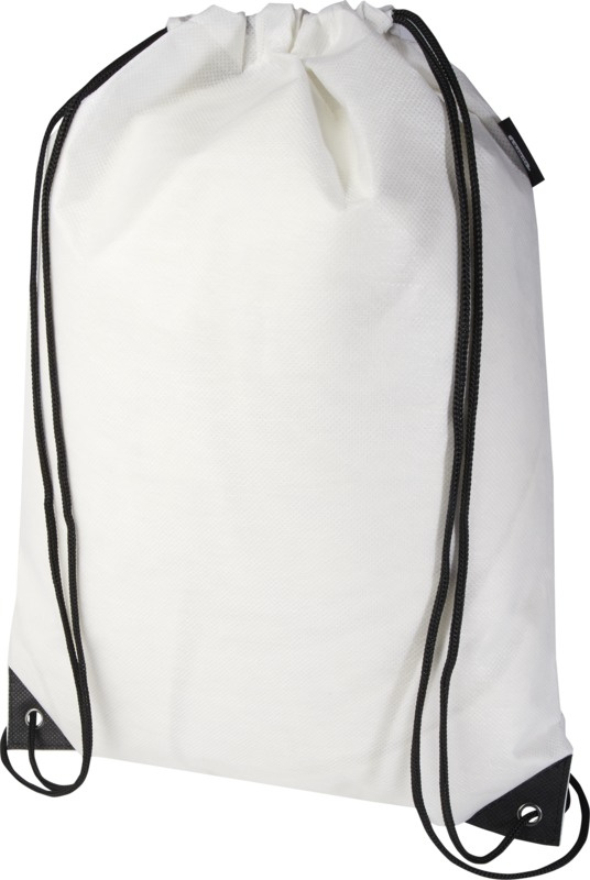 Logotrade promotional gift image of: Evergreen GRS recycled non-woven drawstring bag 5L
